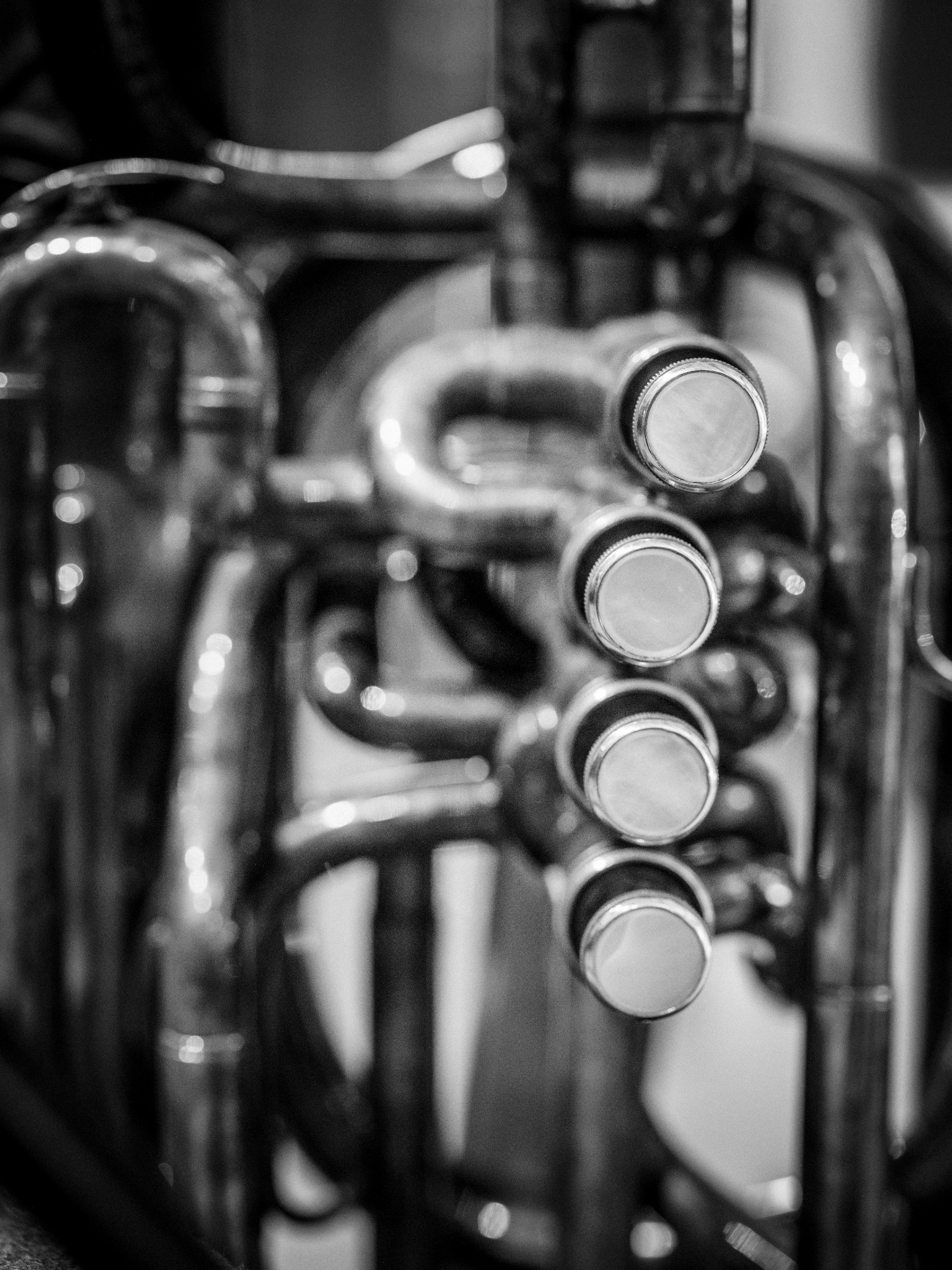 Ventile eines Blechblasinstruments