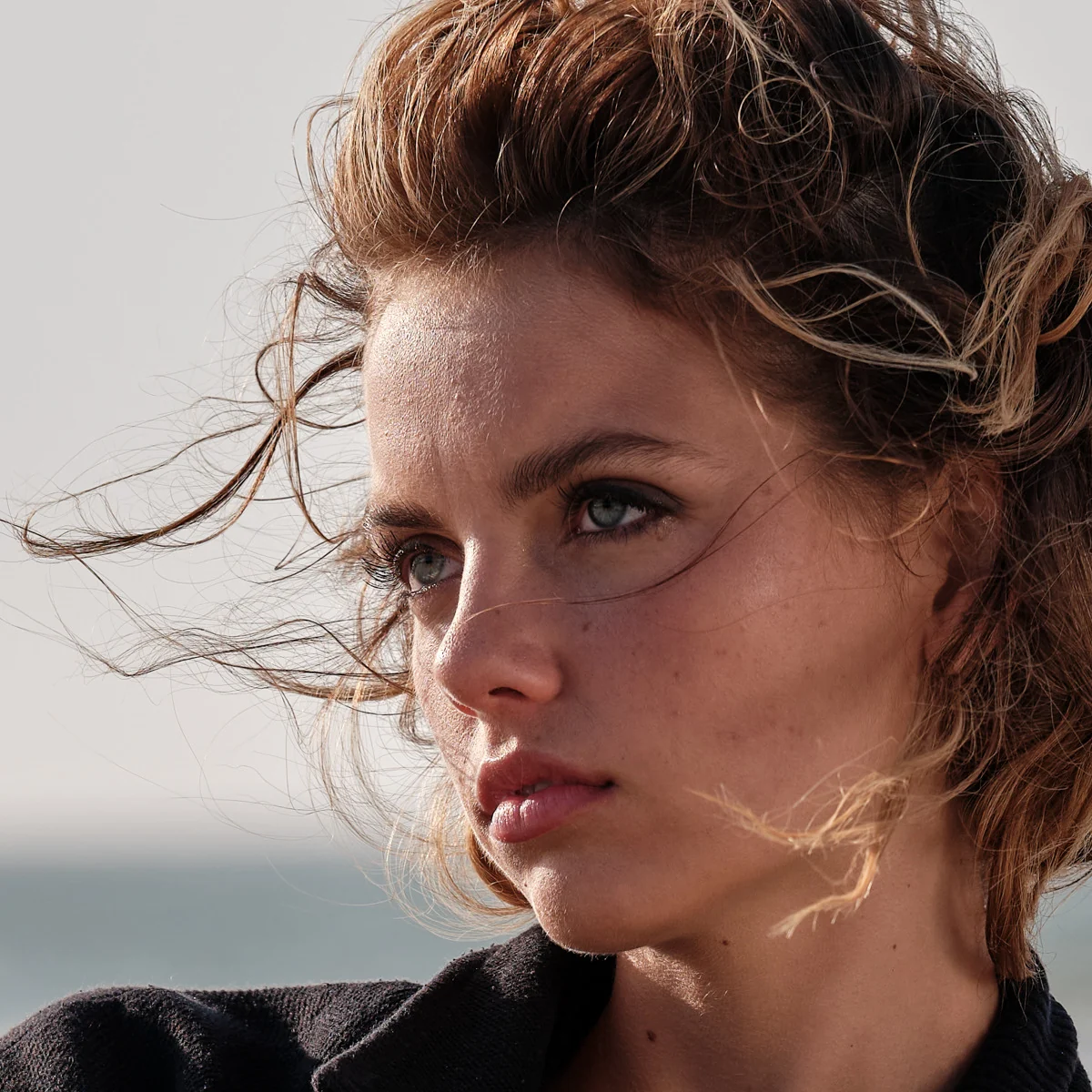 Close-up im Wind auf Norderney