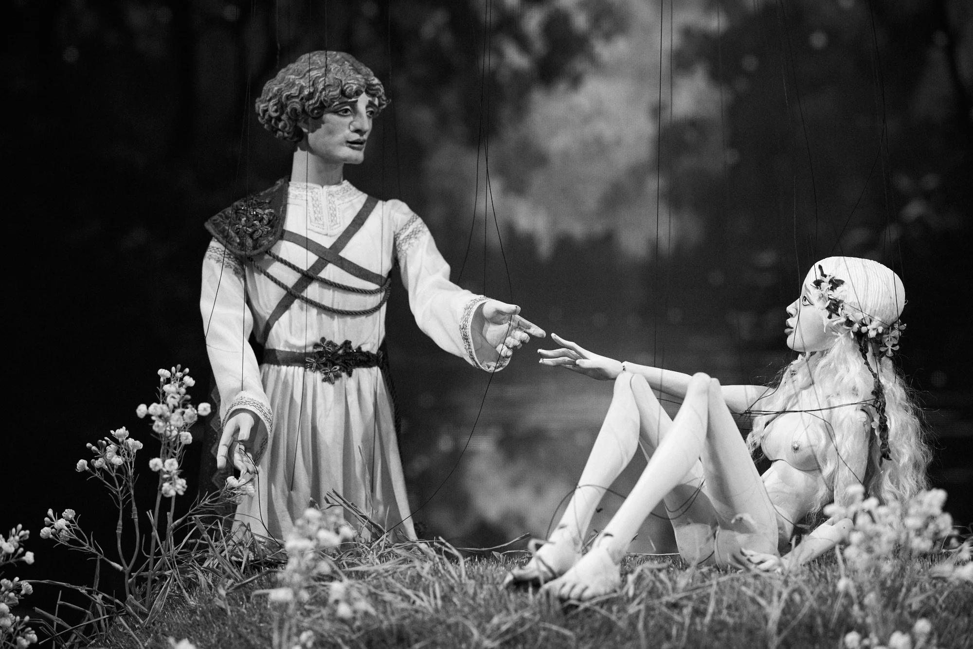 Schwarzweißszene aus Rusalka